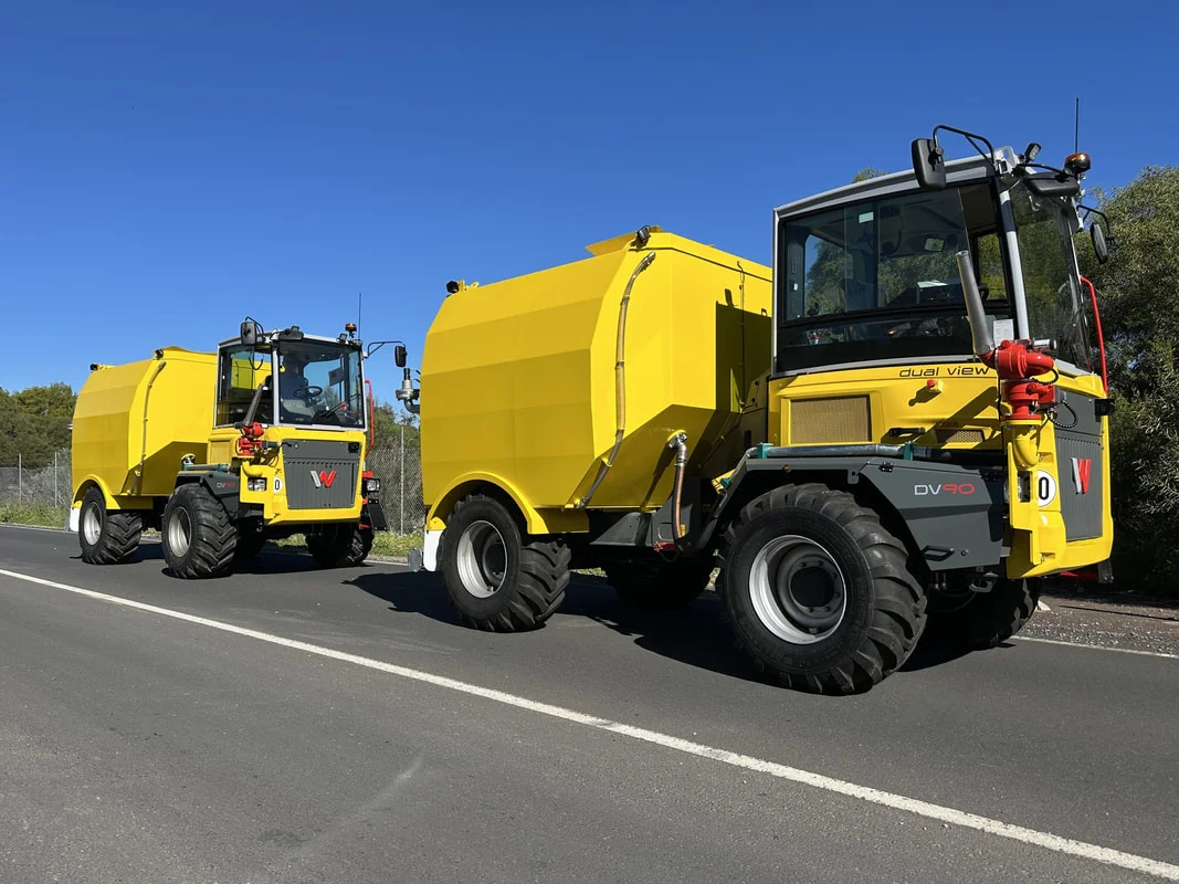 Water cart for mining operations